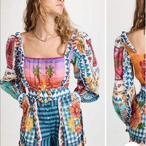 Farm Rio Summer Vibe Romper S NWT